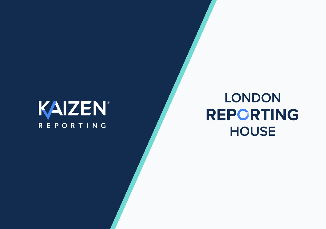 Kaizen Reporting and London Reporting House logos